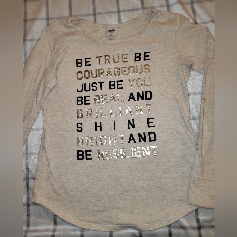 Girls Old Navy Inspirational Shirt